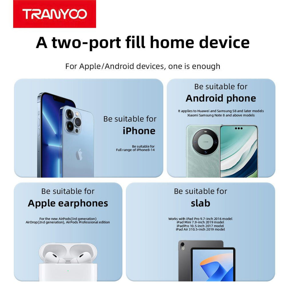 Charger Watch & Wireless Charger Paired With IP lightning Cable T-C02 IP