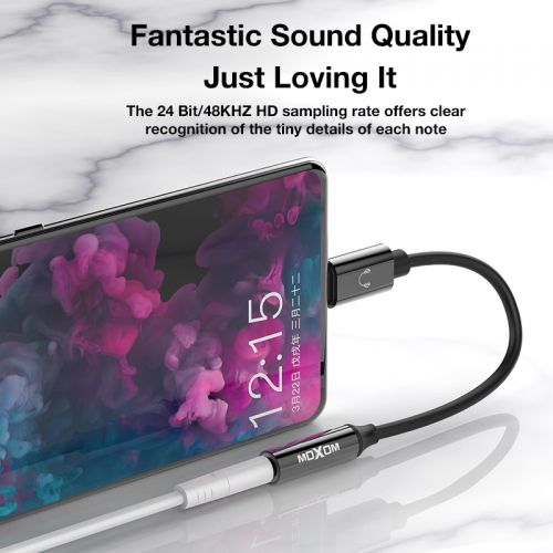 High quality USB Type-C Male to Female 3.5mm AUX Jack Plug Convertor Headphone Adapter Earphone OTG Cable  MX-AX01