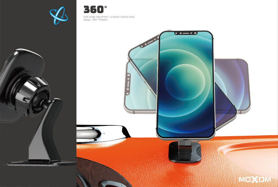 MX-VS29 Car and Office Phone Holder Magnetic Rotating Adhesive Small Size MAX Magnetic Car Holder