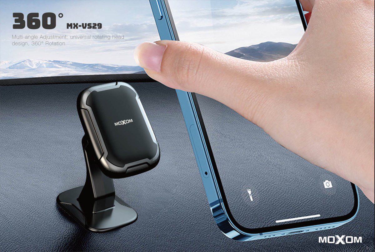 MX-VS29 Car and Office Phone Holder Magnetic Rotating Adhesive Small Size MAX Magnetic Car Holder