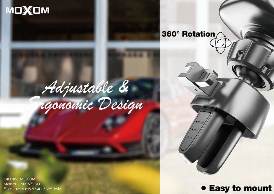 MX-VS30 Car Phone Holder Rotating Magnet Small Size MAX Magnetic Vent Holder