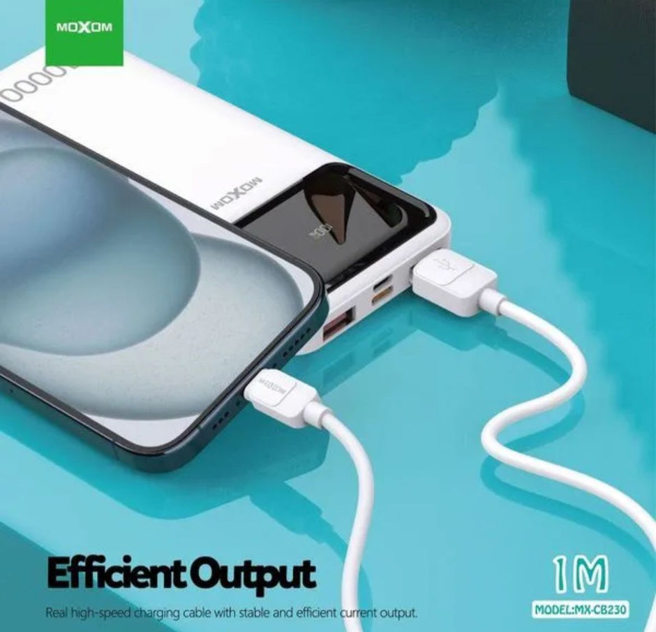 MX-CB230 1 Meter 3A PVC Data Cable 3 options  Type-C Light-ning Micro