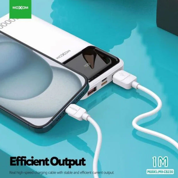 MX-CB230 1 Meter 3A PVC Data Cable 3 options  Type-C Light-ning Micro