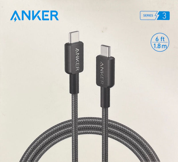 Anker 322 USB-C to USB-C Cable (6ft Braided) A81F6