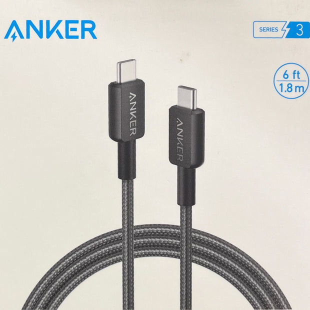 Anker 322 USB-C to USB-C Cable (6ft Braided) A81F6