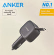 2-in-1 Clutter-Free Car Charger  Anker Nano Car Charger (75w, USB-C Port, Built-In Retractable USB-C Cable) APV-382