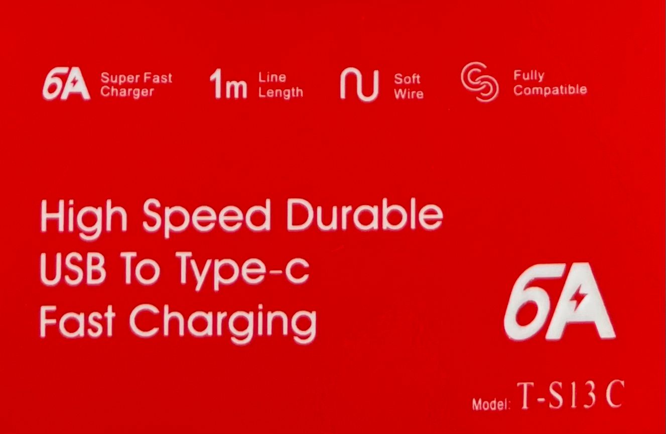 High Speed Durable USB To Type-C Fast Charge Cable S13-C