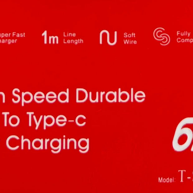 High Speed Durable USB To Type-C Fast Charge Cable S13-C