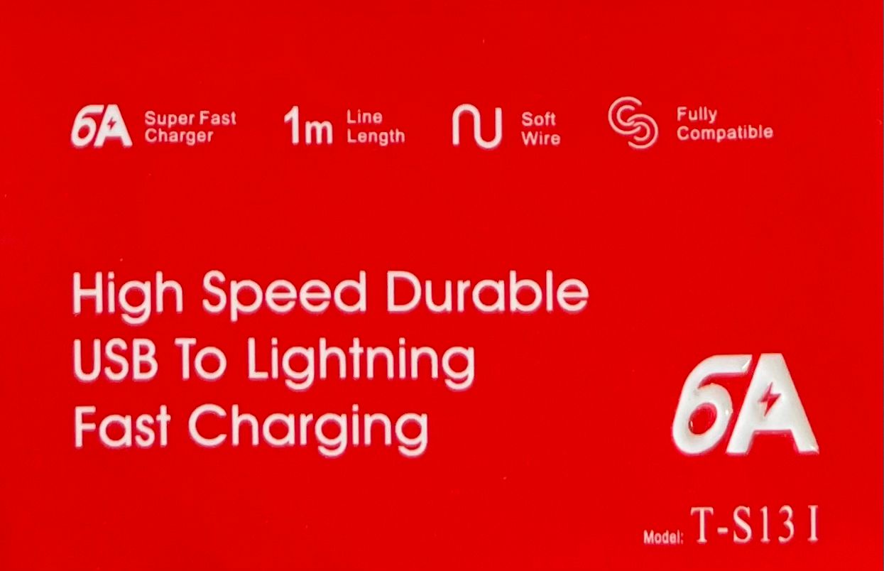 High Speed Durable USB To Lightning Fast Charge Cable S13-I