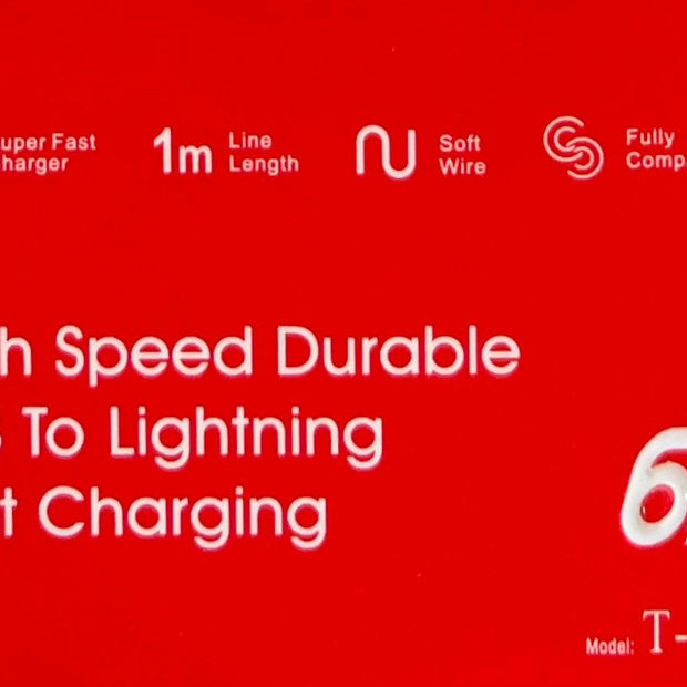 High Speed Durable USB To Lightning Fast Charge Cable S13-I