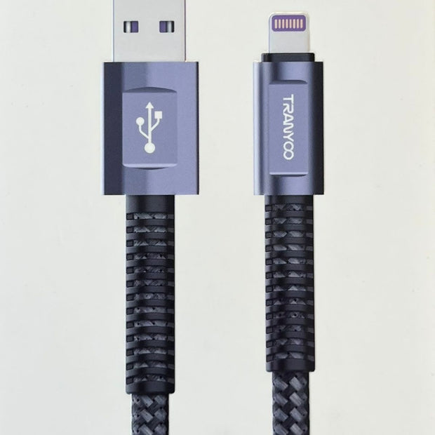 Bold Braided Metal Cable USB To Lightning Fact Charging Cable X21-I