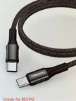 Intelligent Auto-Power off Type-C To Type-C Braided Data Cable CC20