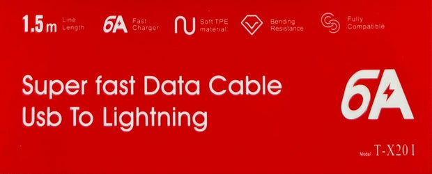 Super Fast Data Cable USB To Lightning  X20-I